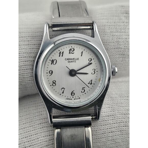 Ladies 1999 Bulova Caravelle Rare Vintage Expando Band Very Nice Germany Runs main image 10